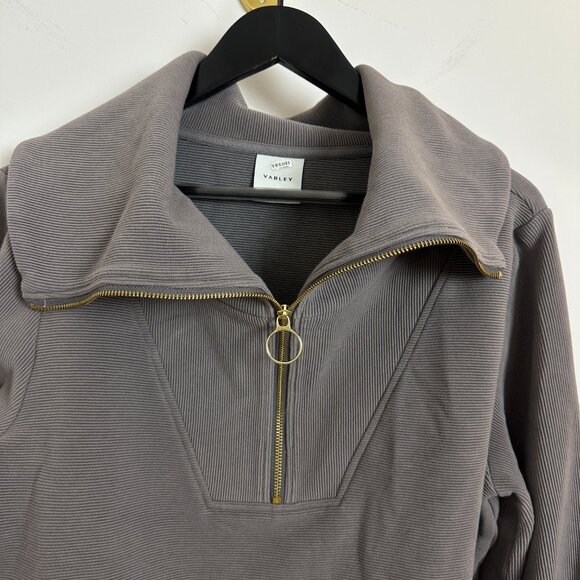VARLEY Vine Ottoman Half Zip Pullover in Charcoal Size Medium - Picture 6 of 15